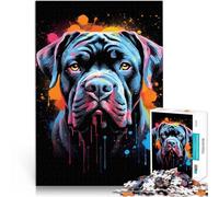 Rompecabezas de 1000 Piezas para Adolescentes Cane Corso Colorido Matar el Tiempo en Vacaciones en casa Regalos de Amigo Secreto 75x50cm