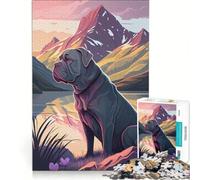 Rompecabezas de 1000 Piezas para Adolescentes Cane Corso Italiano Naturaleza, Juguetes para armar, interacción Entre Padres e Hijos, cumpleaños 38x52cm