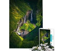 Rompecabezas de 1000 Piezas para Adolescentes Cañón con Cascada Juego de ingenio Regalo de cumpleaños único para Navidad (tamaño 38x26cm)