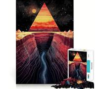 Rompecabezas de 1000 Piezas para Adolescentes Canyon Echo Sharp Cut Craft Cognitive Fun Play Idle Time Game Christmas Home Art (38x52cm)