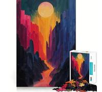 Rompecabezas de 1000 Piezas para Adolescentes Canyon Glow Sharp Cut Craft Cognitive Fun Play Idle Time Game Christmas Home Art (38x26cm)