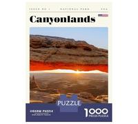Rompecabezas De 1000 Piezas para Adolescentes Canyonlands National Park Travel Art Rompecabezas para Adultos Juegos Relajantes Alivia El Estrés Diversión En Casa Actividades, 70x50cm/1000pcs