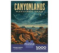 Rompecabezas De 1000 Piezas para Adolescentes Canyonlands National Park Vintage Rompecabezas De Juguete para Decoración De Pared Desafío Difícil Regalo De Cumpleaños, Regalos, 52x38cm/1000pcs
