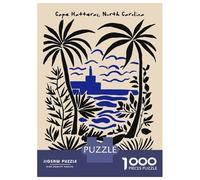 Rompecabezas De 1000 Piezas para Adolescentes Cape Hatteras, North Carolina Art Print Rompecabezas para Adultos Juegos Relajantes Decoración De Pared para Cumpleaños, Navidad 70x50cm/1000pcs