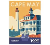 Rompecabezas De 1000 Piezas para Adolescentes Cape May Travel Rompecabezas para Adultos Juego De Ingenio para Mejorar La Memoria Regalos para Amigos Y Familiares 70x50cm/1000pcs