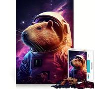 Rompecabezas de 1000 Piezas para Adolescentes Capibara Galaxy Capibara Sharp Cut Craft Cognitive Fun Play Idle Time Game Christmas Home Art (38x26cm)