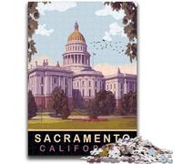 Rompecabezas de 1000 Piezas para Adolescentes, Capitolio del Estado de Sacramento, un desafío difícil y antiestrés Regalo Ideal para Toda la Familia (tamaño 50x70cm)