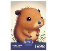 Rompecabezas De 1000 Piezas para Adolescentes Capybara Animal Cute Rompecabezas para Adolescentes Juego Práctico Desafío Difícil Oferta como Regalo para Toda La Familia 70x50cm/1000pcs