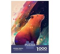 Rompecabezas De 1000 Piezas para Adolescentes Capybara Colorful Rompecabezas para Adultos Juegos Familiares Corte De Precisión Regalos Y Cumpleaños Únicos 52x38cm/1000pcs