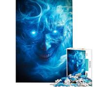 Rompecabezas de 1000 Piezas para Adolescentes Cara de Demonio espectral difícil y desafiante Decoración para el hogar Juegos relajantes para Mayores de 14 años 38x52cm