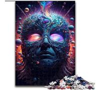 Rompecabezas de 1000 Piezas para Adolescentes Cara de Dios, para Mayores de 14 años Un Juego desafiante para Regalar a Toda la Familia y Amigos 26x38cm