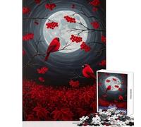 Rompecabezas de 1000 Piezas para Adolescentes Cardenal Love Under The Moon Juguete Educativo Grandes Regalos y Juguetes Juegos relajantes Actividades Divertidas en casa tamaño 38x26cm