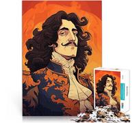 Rompecabezas de 1000 Piezas para Adolescentes Caricatura del Rey Luis XIV Juego Intelectual de Juguete Regalos de cumpleaños 75x50cm