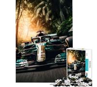 Rompecabezas de 1000 Piezas para Adolescentes Carrera a través de la Jungla Un Reto para completar Juego de Velocidad Manual Juegos relajantes para Mayores de 14 años (38x26cm)