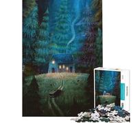 Rompecabezas de 1000 piezas para adolescentes casas solitarias rompecabezas para adultos juguetes de bricolaje vacaciones en casa para pasar el tiempo regalos para amigos y familiares (tamaño 38x52cm)