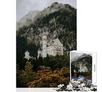 Rompecabezas de 1000 Piezas para Adolescentes Castillo de Cuento de Hadas Juguetes antiestrés Ideas de Regalo Juego práctico colección de Artistas Bellas Artes tamaño 50x75cm