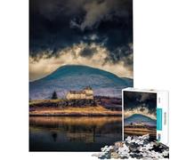 Rompecabezas de 1000 Piezas para Adolescentes Castillo de Duart Isla de Mull Diversión en casa Juegos de ensamblaje y relajación para Mayores de 14 años 38x52cm