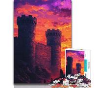 Rompecabezas de 1000 Piezas para Adolescentes, Castillo Medieval, 1000 Piezas para Adultos, Juguetes educativos, Juegos antiestrés, cumpleaños (tamaño 75x50cm)