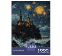 Rompecabezas De 1000 Piezas para Adolescentes Castle by The Sea Rompecabezas para Adultos Juegos Familiares Mejora La Memoria Cumpleaños Y Navidad 38x26cm/1000pcs
