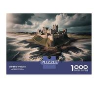 Rompecabezas De 1000 Piezas para Adolescentes Castle on The Cliff Rompecabezas para Adolescentes Juguetes Antiestrés Regalos para Mujeres Regalos para Reducir El Estrés 52x38cm/1000pcs