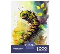 Rompecabezas De 1000 Piezas para Adolescentes Caterpillar Watercolor Art Rompecabezas para Adultos Juego Práctico Decoración del Hogar Cumpleaños Y Navidad 38x26cm/1000pcs