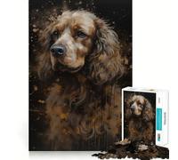 Rompecabezas de 1000 Piezas para Adolescentes Cavalier King Charles Spaniel,Juego de Ajuste, Actividad Cerebral Inteligente,Tiempo de Juego Relajante,Actividad de cumpleaños (38x26cm)