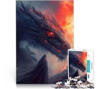 Rompecabezas de 1000 Piezas para Adolescentes Cazador de Dragones Desafío difícil para aliviar el estrés para la decoración del hogar 75x50cm
