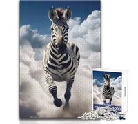 Rompecabezas de 1000 Piezas para Adolescentes, Cebra en una Nube, Juegos Familiares, decoración del hogar, Juguetes antiestrés, tamaño 38x52cm