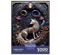 Rompecabezas De 1000 Piezas para Adolescentes Celestial Steampunk Fox Rompecabezas para Adultos Juegos Familiares Decoración De Pared Regalos Y Cumpleaños Únicos 38x26cm/1000pcs
