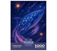 Rompecabezas De 1000 Piezas para Adolescentes Celestial Whale Constellation in Space Rompecabezas para Adolescentes Juegos Relajantes Difícil Regalos para Amigos Y Familiares 70x50cm/1000pcs