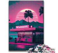 Rompecabezas de 1000 Piezas para Adolescentes, Cena, Atardecer, Juguetes educativos, Alivio del estrés, interacción Entre Padres e Hijos, para Mayores de 14 años, 50x75cm