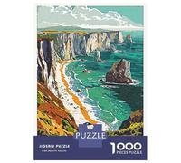 Rompecabezas De 1000 Piezas para Adolescentes Channel Islands Coastline Rompecabezas para Adolescentes Juguetes Antiestrés Regalo De Cumpleaños para Cumpleaños, Navidad 52x38cm/1000pcs