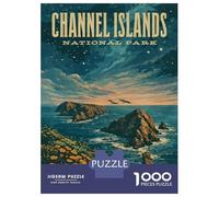 Rompecabezas De 1000 Piezas para Adolescentes Channel Islands National Park Vintage Rompecabezas para Adolescentes Juguetes Antiestrés Regalo De Cumpleaños para Cumpleaños, Navidad 70x50cm/1000pcs