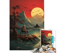 Rompecabezas de 1000 Piezas para Adolescentes Charlie con el Sol Juego Imposible Juguetes adictivos para Cultivar la Paciencia Regalos Decoración de Pared de cumpleaños Tamaño 38x52cm