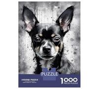 Rompecabezas De 1000 Piezas para Adolescentes Charming Chihuahua Dog Rompecabezas para Adolescentes Juguetes Antiestrés Regalos para Mujeres Regalos para Reducir El Estrés 70x50cm/1000pcs