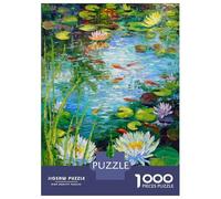 Rompecabezas De 1000 Piezas para Adolescentes Charming Pond Rompecabezas para Adultos Juegos Relajantes Vacaciones En Casa Matar El Tiempo 70x50cm/1000pcs
