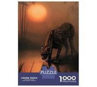 Rompecabezas De 1000 Piezas para Adolescentes Cheetah Oasis Rompecabezas Juguetes DIY Pero Divertidos Y Humorísticos Cumpleaños Y Navidad 38x26cm/1000pcs