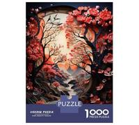 Rompecabezas De 1000 Piezas para Adolescentes Cherry Blossom Fantasy Landscape Rompecabezas para Adultos Juguetes Antiestrés Desafío Difícil Desafiante De Completar 70x50cm/1000pcs