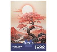 Rompecabezas De 1000 Piezas para Adolescentes Cherry Blossom Landscape Art Print Rompecabezas para Adultos Juegos Divertidos Desafío Educativo De Análisis Y Lógica 38x26cm/1000pcs