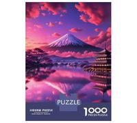 Rompecabezas De 1000 Piezas para Adolescentes Cherry Blossom Landscape Rompecabezas para Adultos Juguetes DIY para La Diversión Familiar para Cumpleaños, Navidad 52x38cm/1000pcs