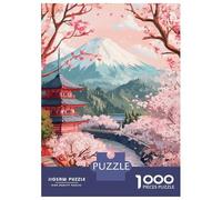 Rompecabezas De 1000 Piezas para Adolescentes Cherry Blossom Serenity-17 Rompecabezas para Adultos Juego De Ingenio Juego De Corte De Precisión Regalos Desafiantes 38x26cm/1000pcs