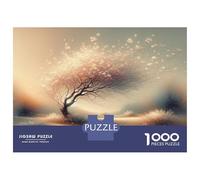 Rompecabezas De 1000 Piezas para Adolescentes Cherry Blossom Serenity-2 Rompecabezas para Adolescentes Juego De Ingenio Mejora La Memoria Diversión En Casa Actividades, 70x50cm/1000pcs