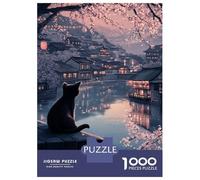Rompecabezas De 1000 Piezas para Adolescentes Cherry Blossom Serenity-9 Rompecabezas Juegos Divertidos Regalos para Mujeres Cumpleaños Y Navidad 38x26cm/1000pcs