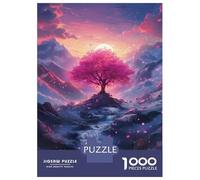 Rompecabezas De 1000 Piezas para Adolescentes Cherry Blossom Serenity Rompecabezas para Adultos Juegos Relajantes Mejora La Memoria Ayuda A Ejercitar El Cerebro 38x26cm/1000pcs