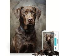 Rompecabezas de 1000 Piezas para Adolescentes Chesapeake Bay Retriever,Arte de Ajuste, Juego de concentración Mental,Tiempo de Descanso,diversión, Ocio (38x52cm)