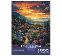 Rompecabezas De 1000 Piezas para Adolescentes Chiang MAI Thailand Landscape Art Rompecabezas para Adolescentes Juegos Familiares Desafío Difícil Regalos De Cumpleaños Y Únicos 52x38cm/1000pcs