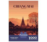 Rompecabezas De 1000 Piezas para Adolescentes Chiang MAI Thailand Travel Rompecabezas para Adultos Juguetes De Bricolaje Decoración del Hogar Regalo De Cumpleaños, Regalos, 70x50cm/1000pcs