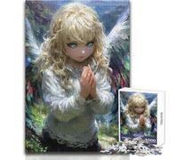 Rompecabezas de 1000 Piezas para Adolescentes: Chica angelical con alas en la Naturaleza, Rompecabezas, Juegos Familiares, análisis y lógica, Juguete para decoración de Pared, tamaño 38x26cm