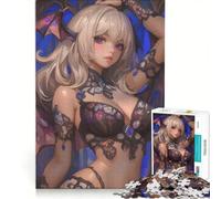 Rompecabezas de 1000 Piezas para Adolescentes: Chica Anime con alas, Ideal para Videojuegos, Juegos relajantes y Actividades Divertidas en casa Un Regalo estupendo para los Amantes de los Videojuegos