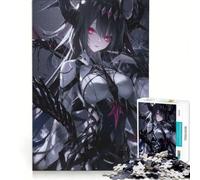 Rompecabezas de 1000 Piezas para Adolescentes: Chica Anime con Cuernos, decoración de Pared, Juguete para Mejorar la Memoria, cumpleaños y Navidad 38x52cm